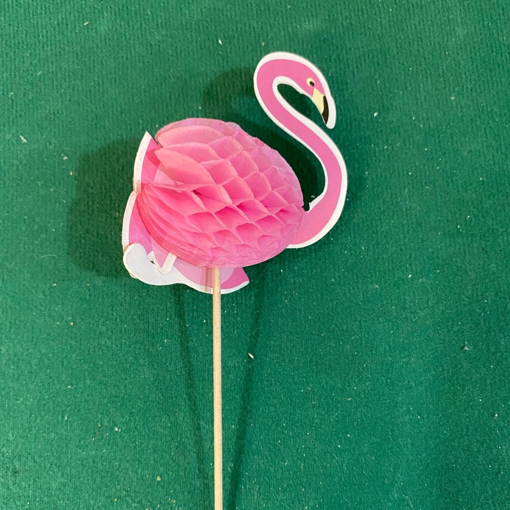 Pink flamingo picks